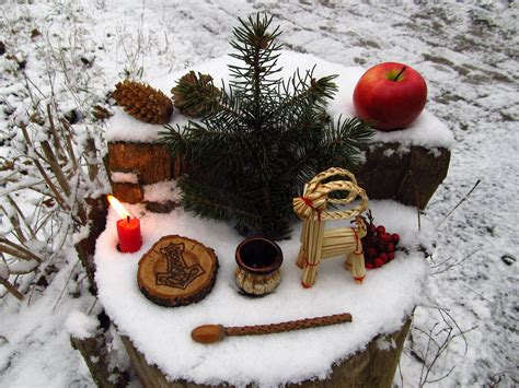 Northern european pagan yule decorations